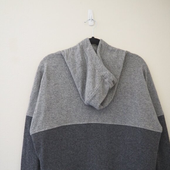 Prana Paskal Colorblock Gray Hooded Sweatshirt Sweater sz S - Picture 7 of 7